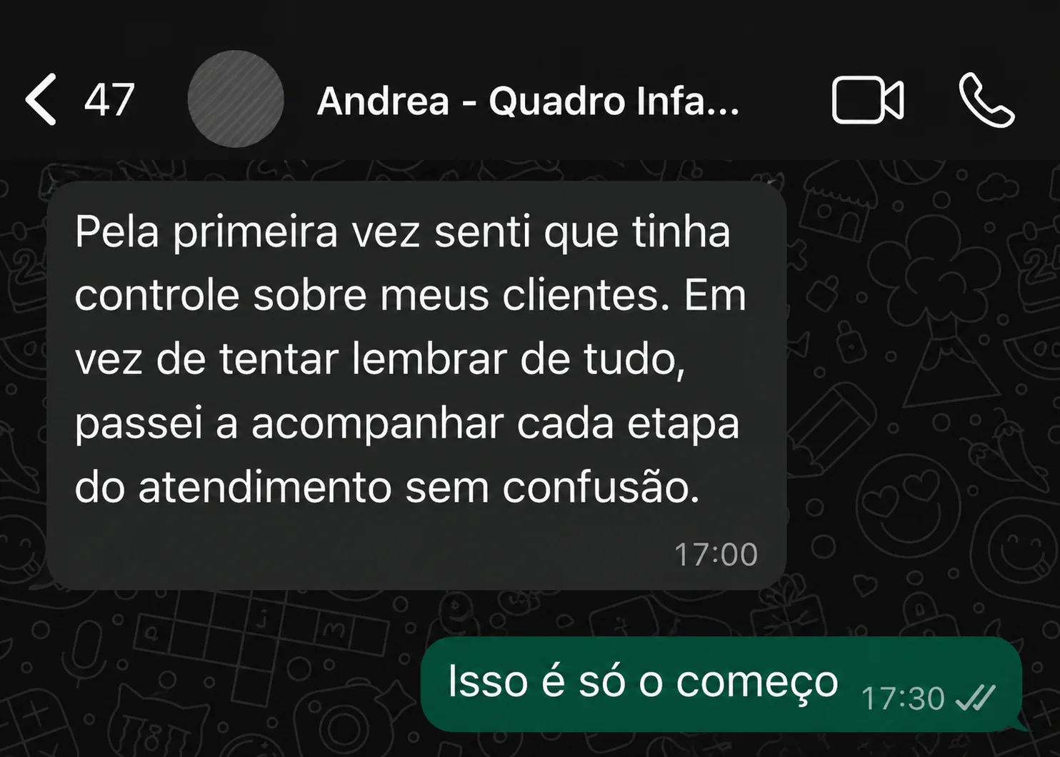 Depoimento de cliente real